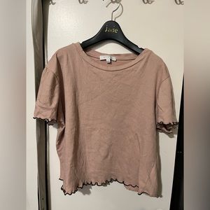Anthropologie dusty pink top